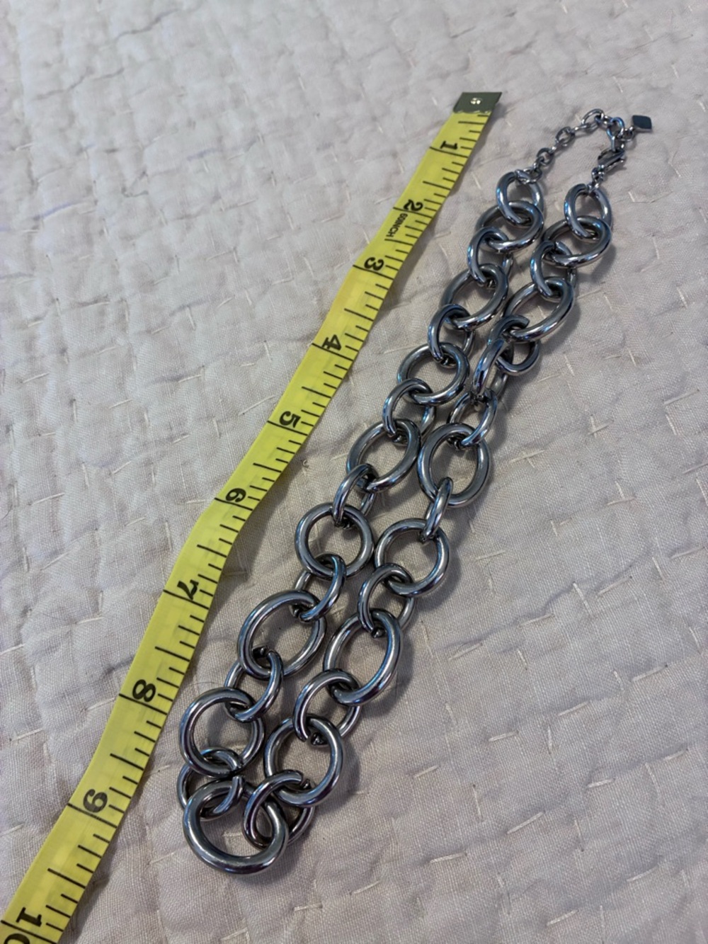 Banana Republic Polished Silver Multi-Link Necklace